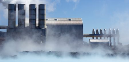 Svartsengi geothermal power plant in Iceland.